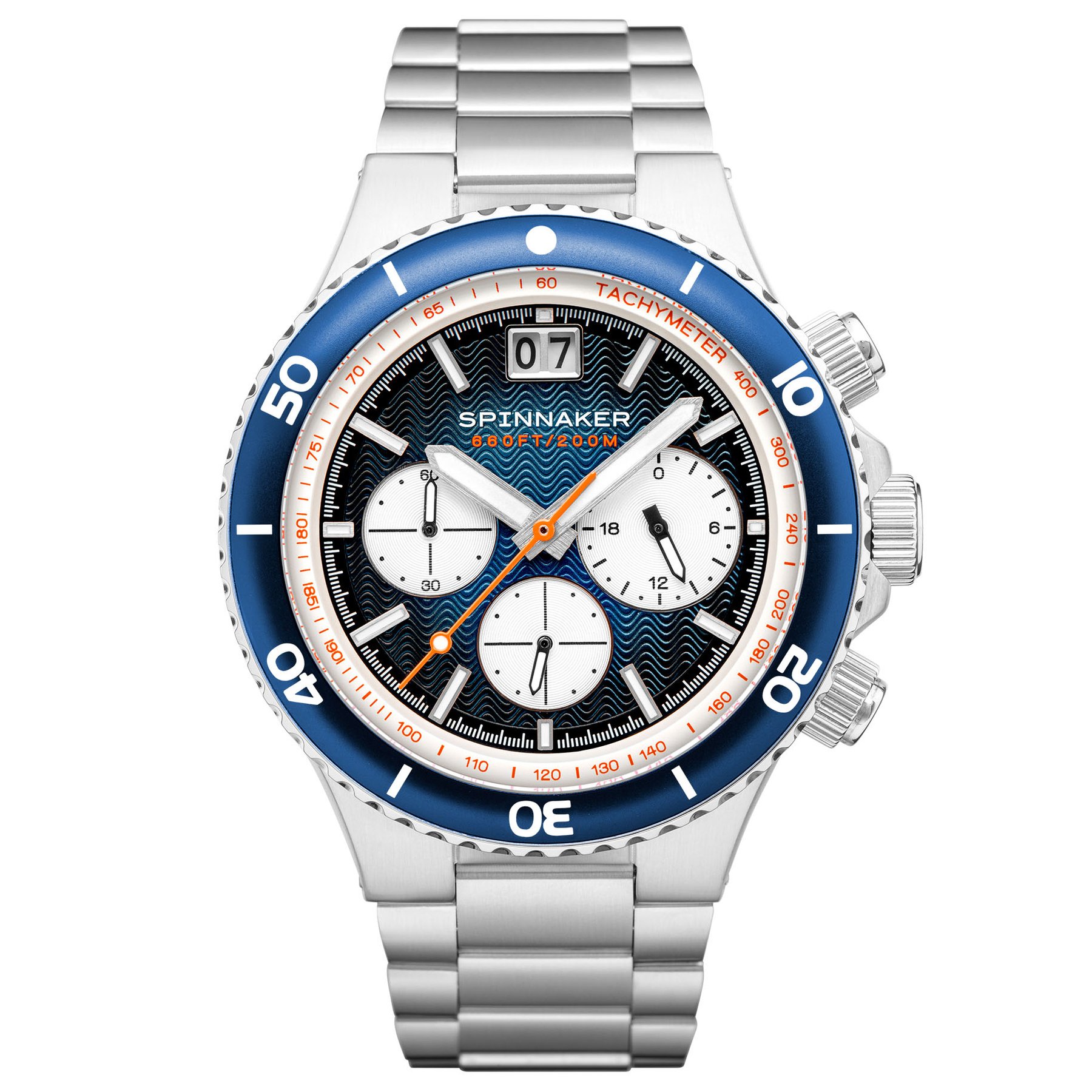 Spinnaker Hydrofoil Chronograph Silver Blue