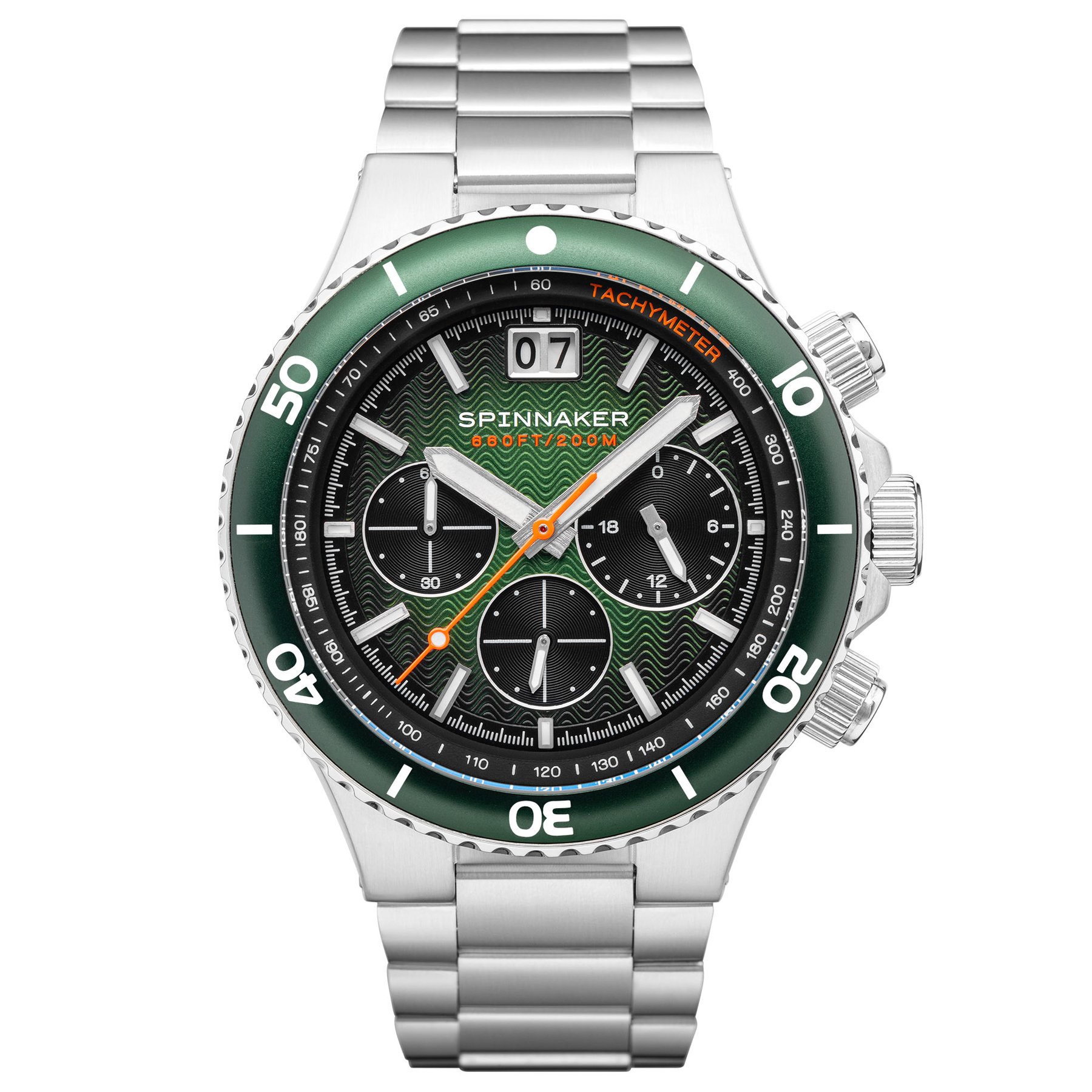 Spinnaker Hydrofoil Chronograph Silver Green