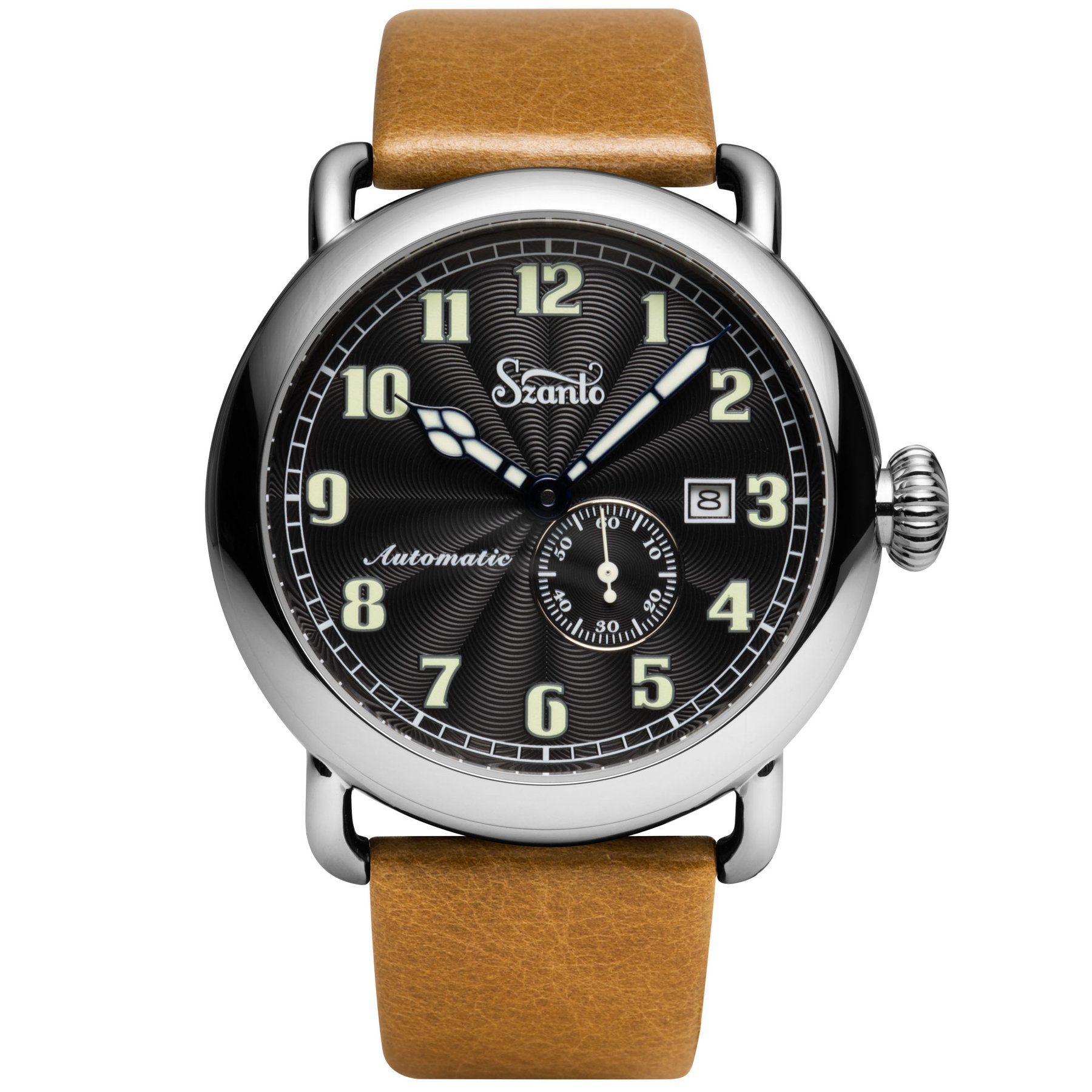 Szanto Officer's Classic Automatic Black Tan