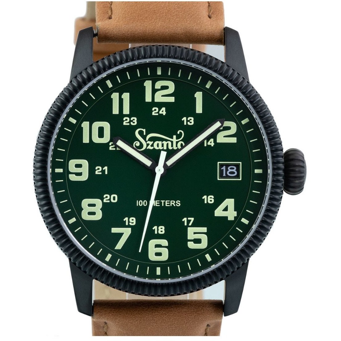 Szanto Military Field Black Green Tan