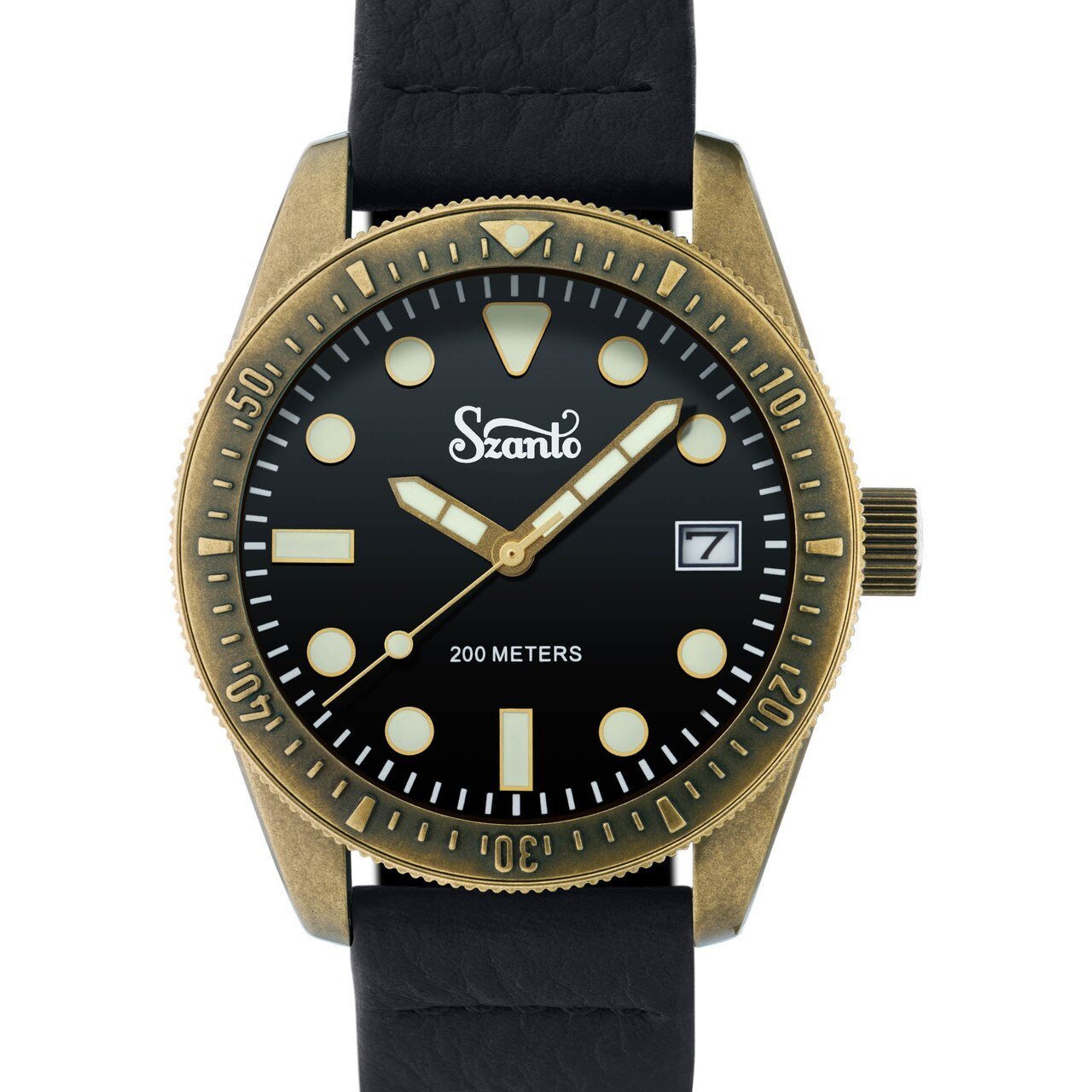 Szanto Vintage Dive Antique Bronze Black Black