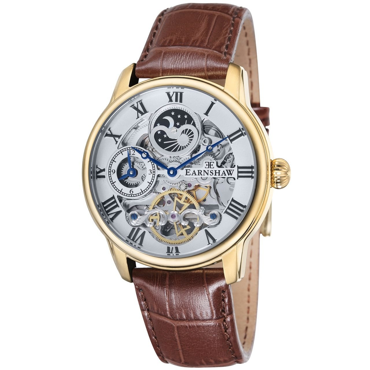 Thomas Earnshaw Longitude Automatic Gold Brown White