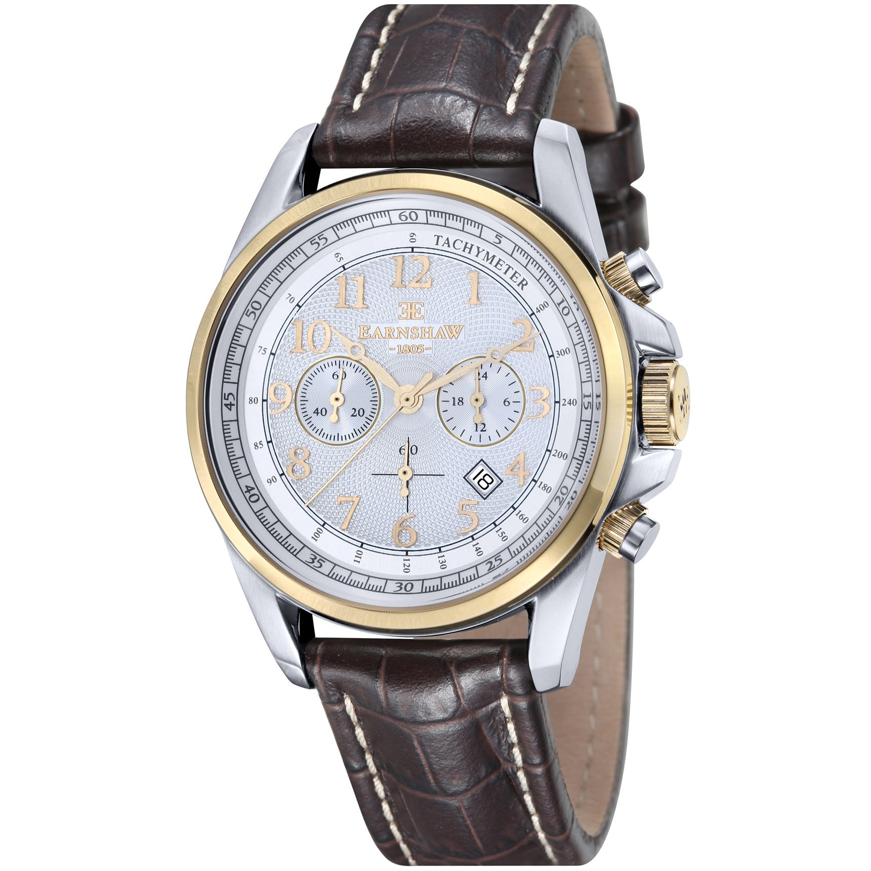 Thomas Earnshaw Commodore Chronograph Silver Gold