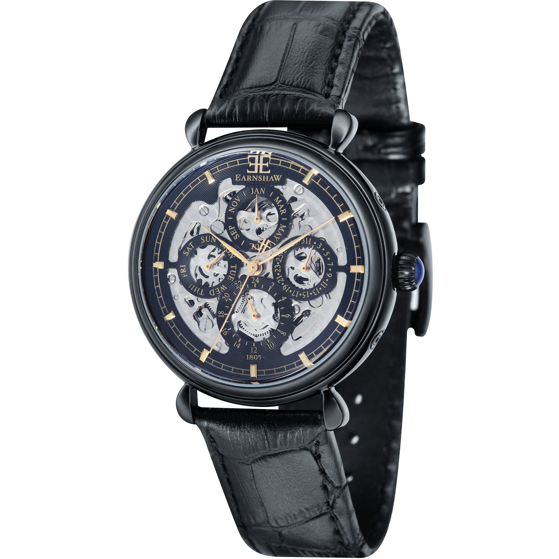 Thomas Earnshaw Grand Calendar Automatic Black