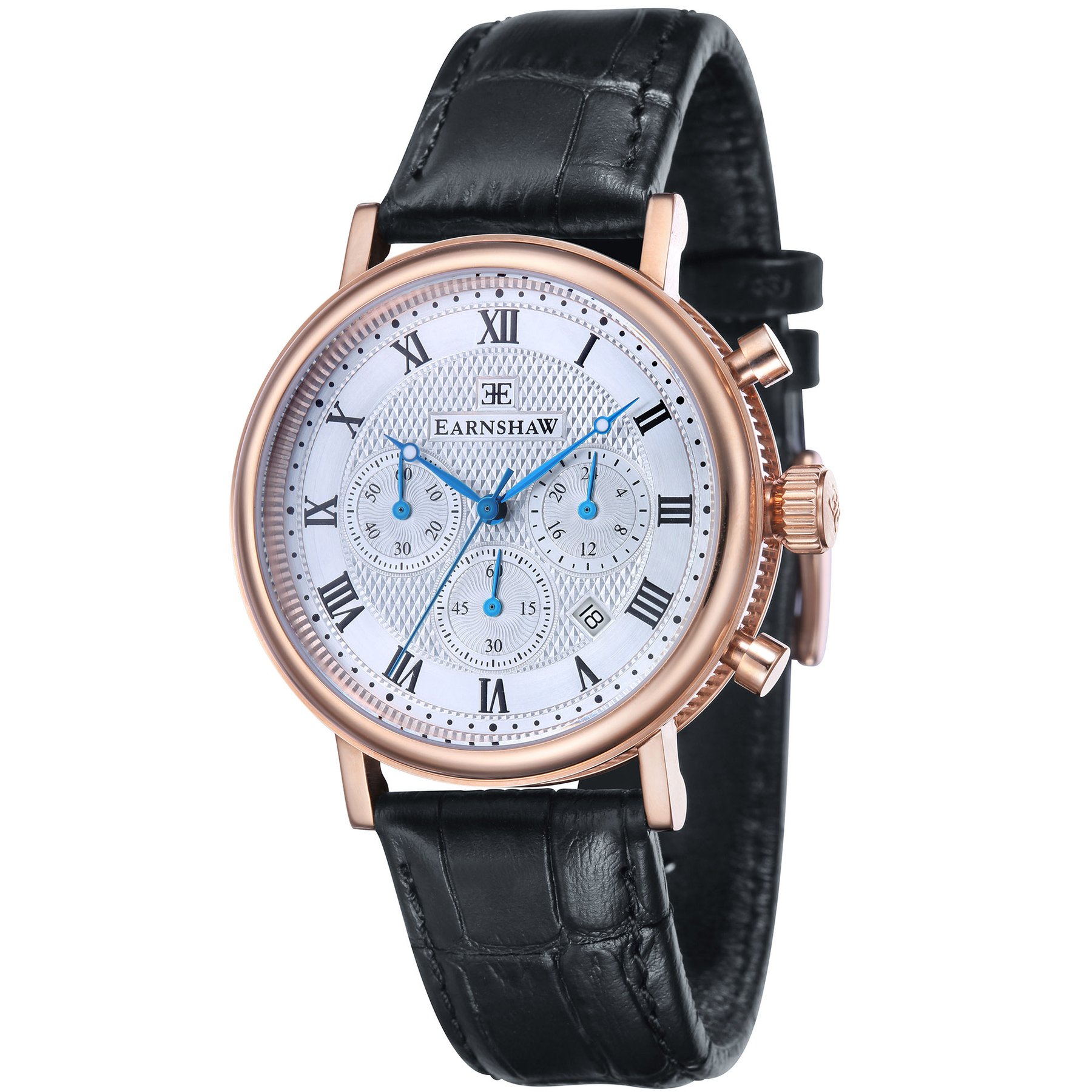 Thomas Earnshaw Beaufort Chronograph Rose Gold White