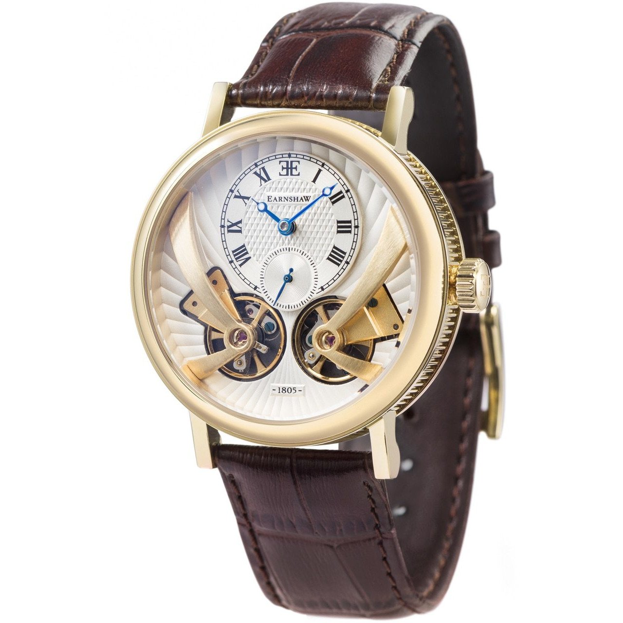 Thomas Earnshaw Beaufort Anatolia Automatic Gold Brown White