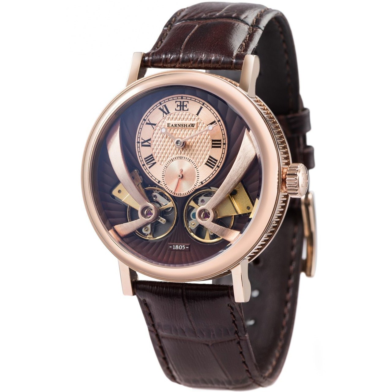 Thomas Earnshaw Beaufort Anatolia Automatic Rose Gold Brown