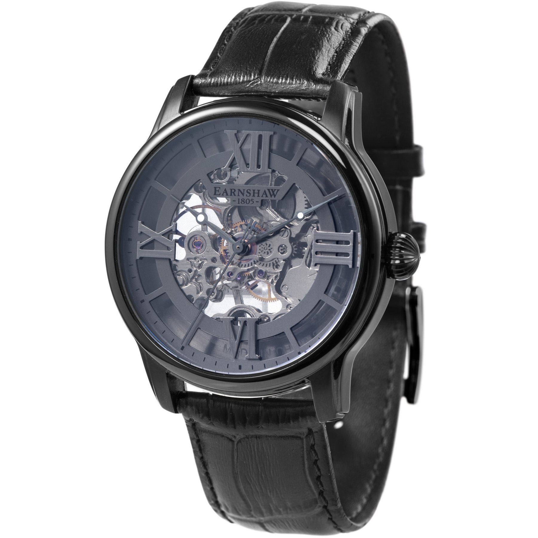 Thomas Earnshaw Longitude Skeleton Mechanical Black