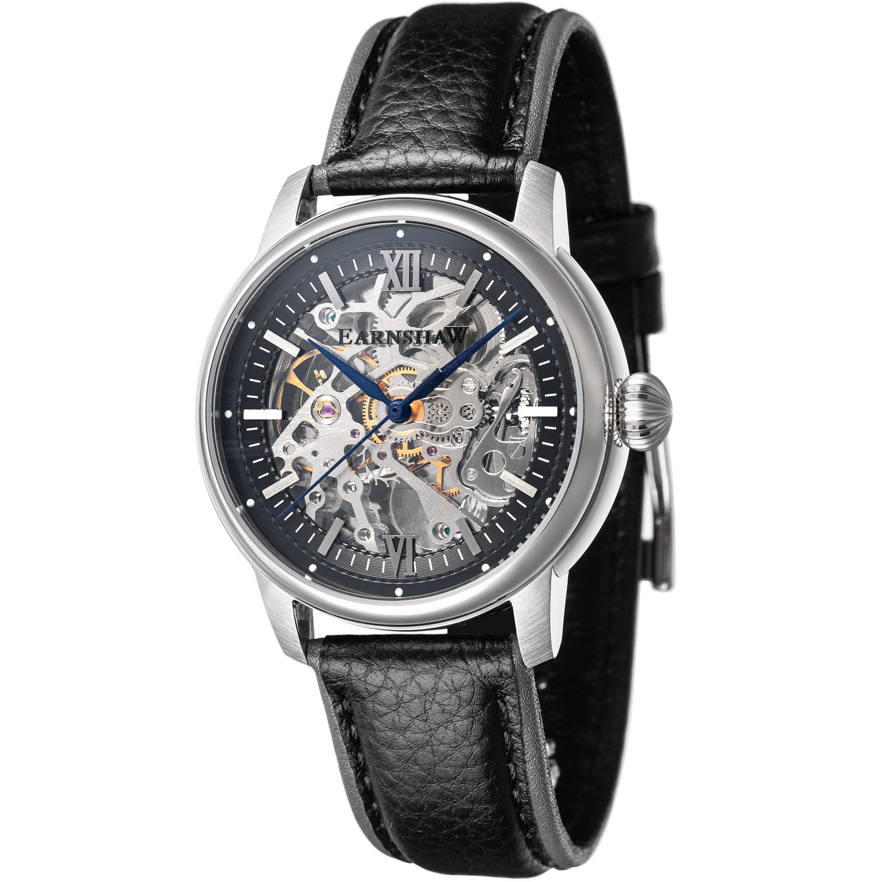 Thomas Earnshaw Cornwall Skeleton Automatic Black Silver