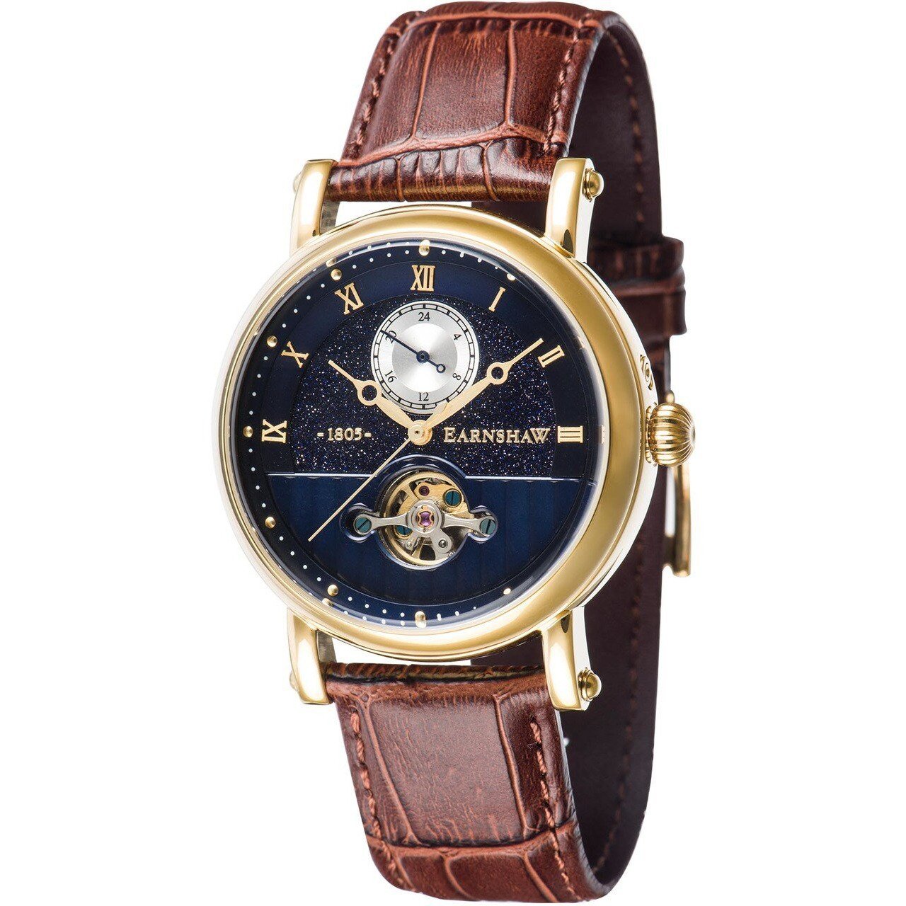 Thomas Earnshaw Maskelyne Celestial Automatic Blue Brown Gold