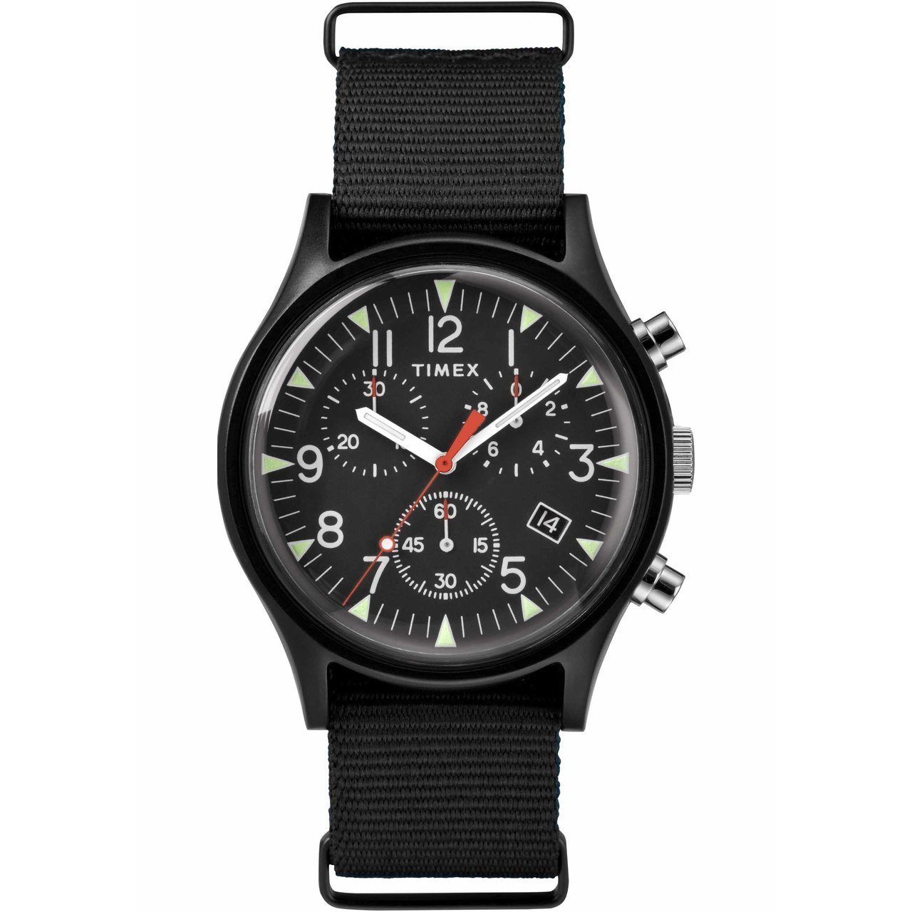 Timex MK1 Aluminum Chrono Black