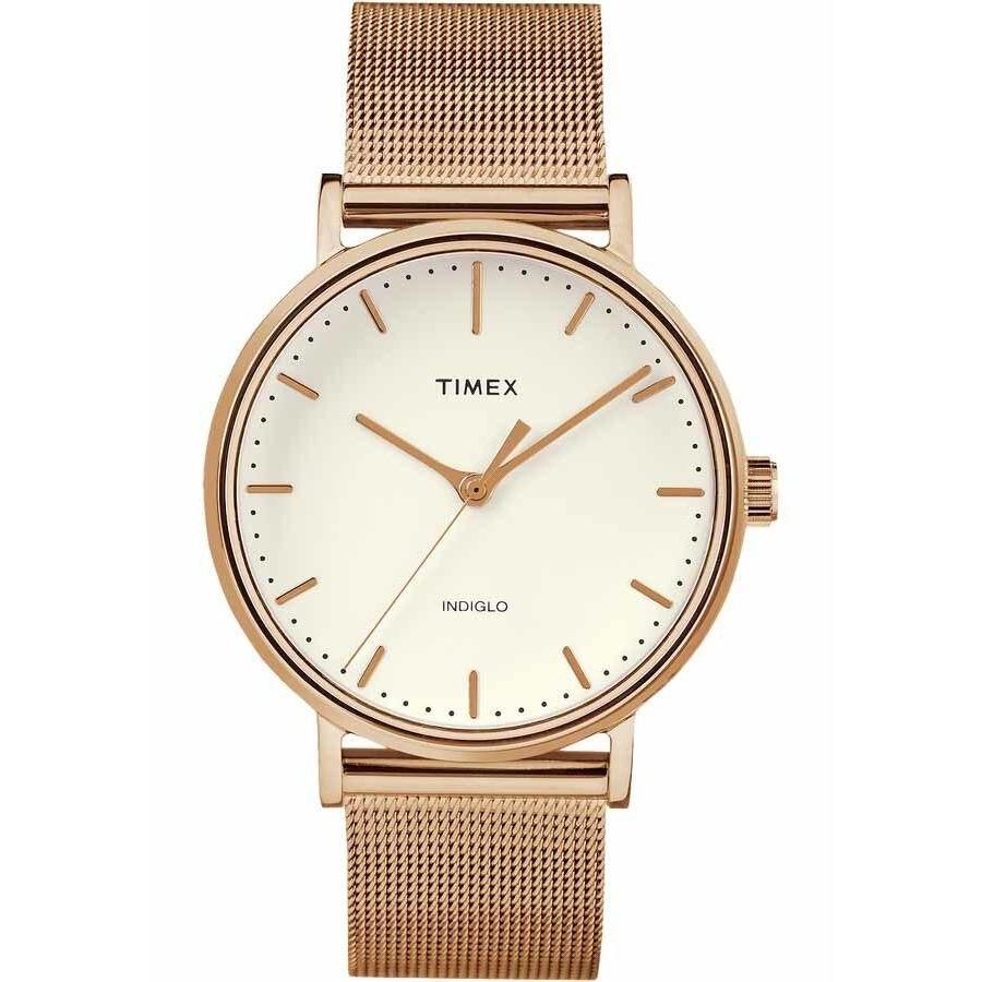 Timex Fairfield 37mm Rose Gold Mesh