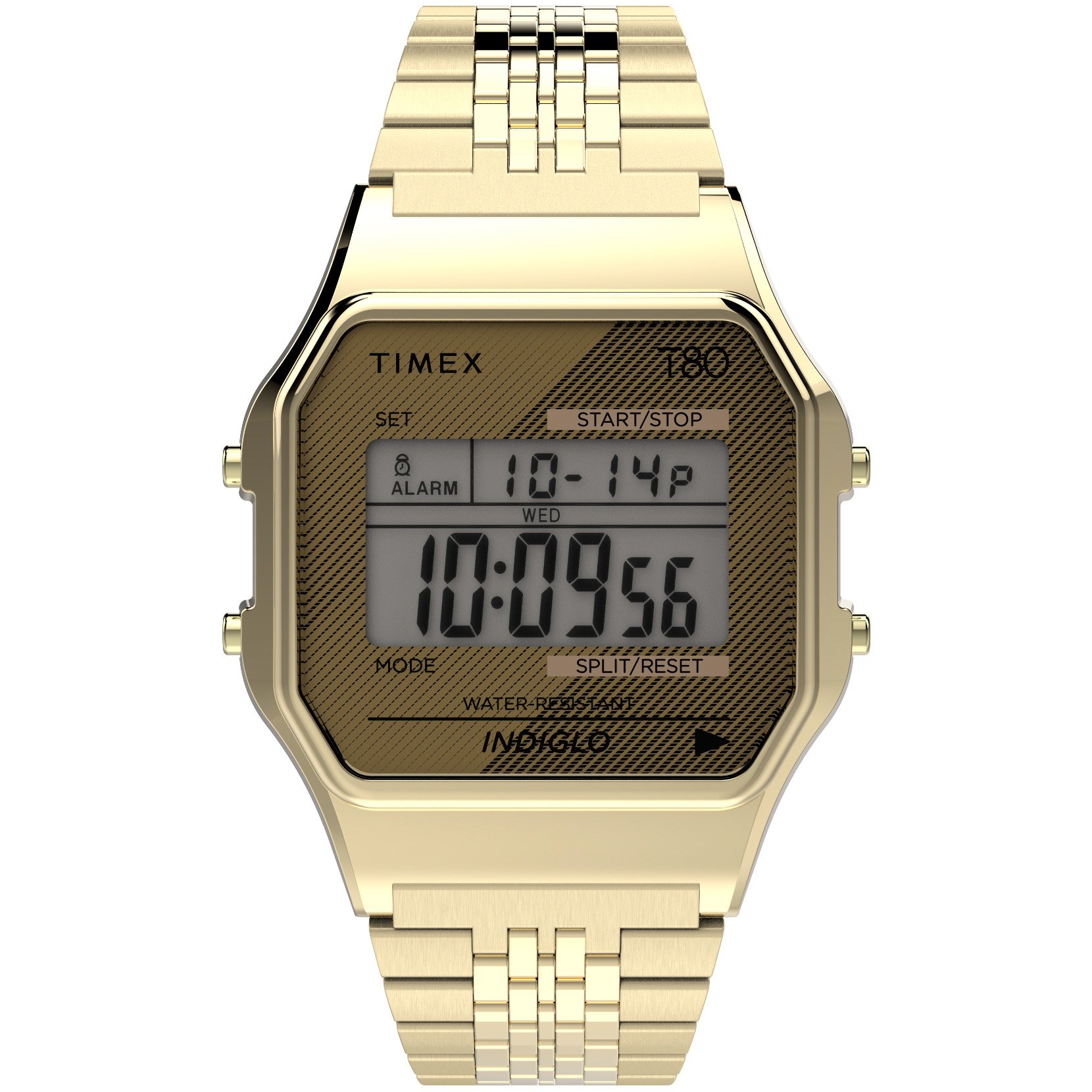 Timex T80 Digital Gold SS