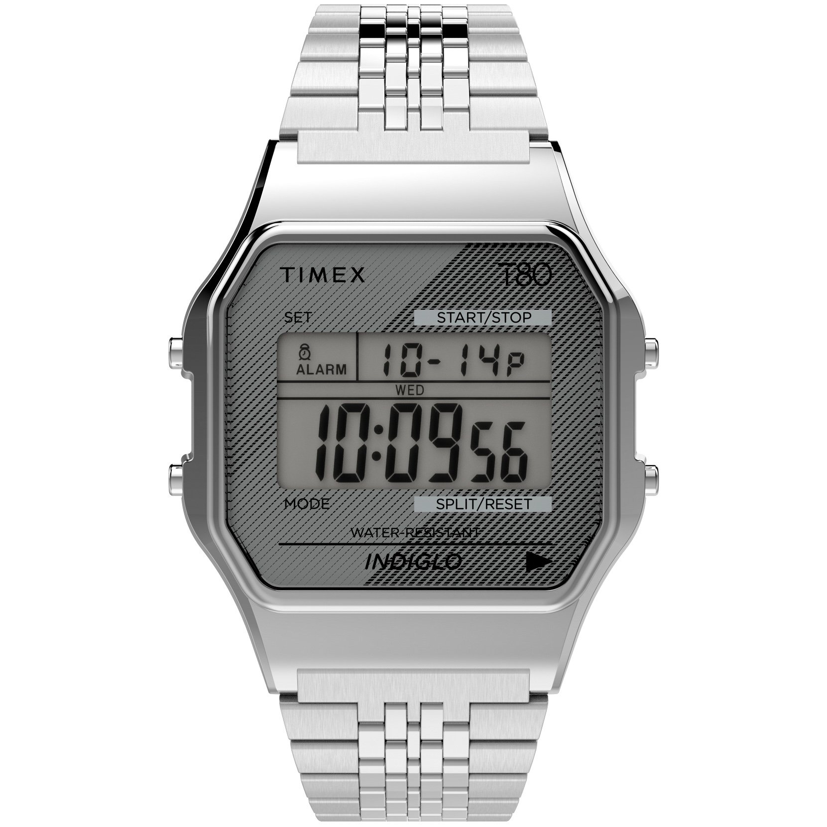 Timex T80 Digital Silver SS