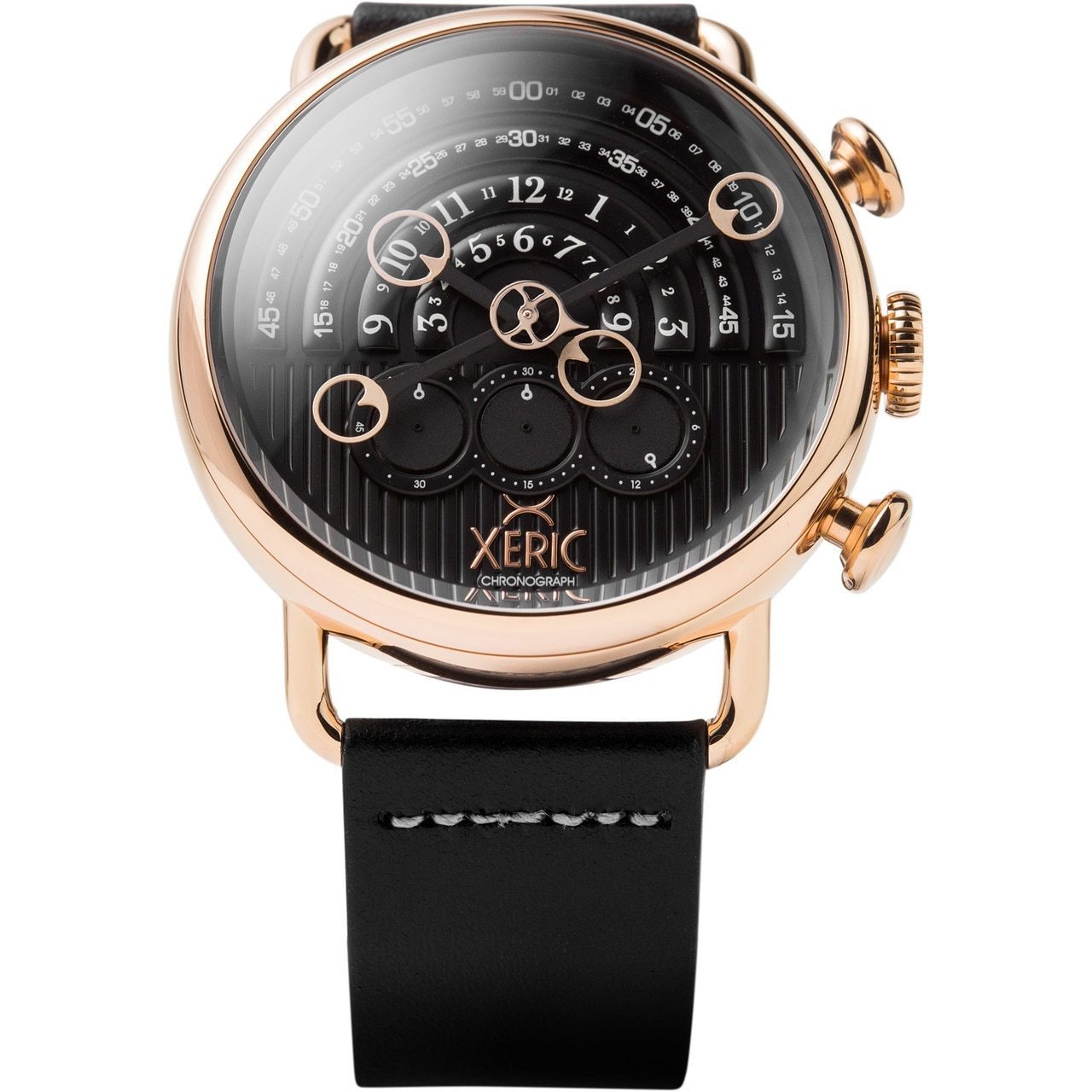 Xeric Halograph Chrono Sapphire Rose Gold Black