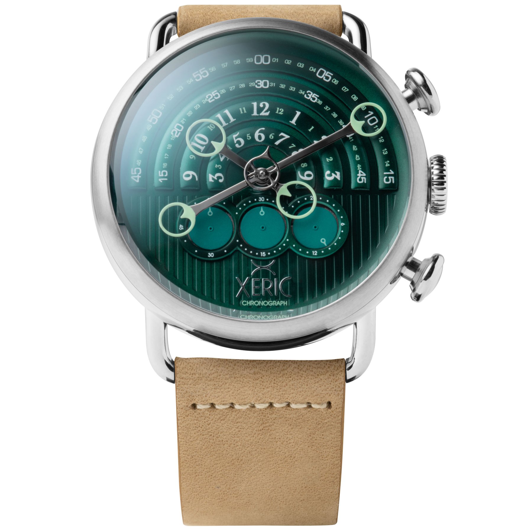 Xeric Halograph Chrono Sapphire Silver Pacific Green