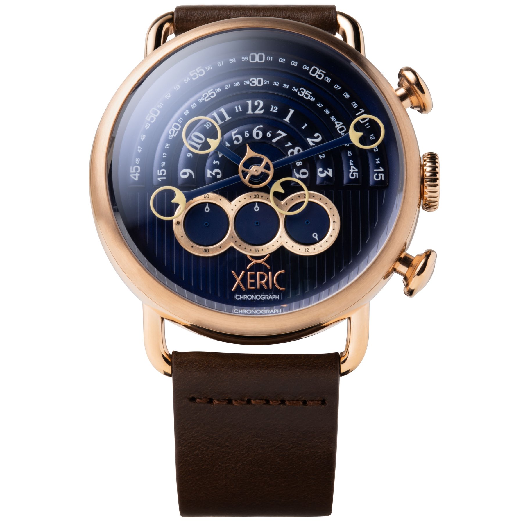 Xeric Halograph Chrono Sapphire Rose Gold Indigo