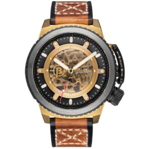 Ballast Trafalgar Skeleton Automatic Gold Brown