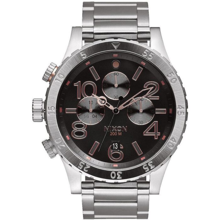 Nixon-48-20-chrono-gray-rose