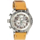 Nixon4220ChronoLeatherNaturalsilverf