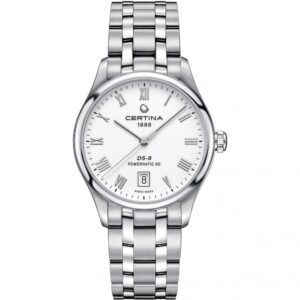 LADIES CERTINA DS-8 POWERMATIC 80 AUTOMATIC WATCH C0334071101300