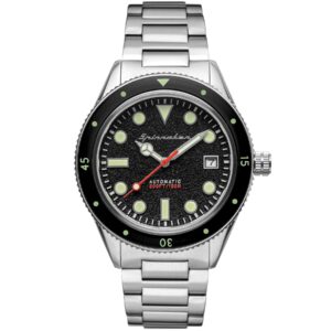 Spinnaker Cahill Automatic Mid-Size Silver Black